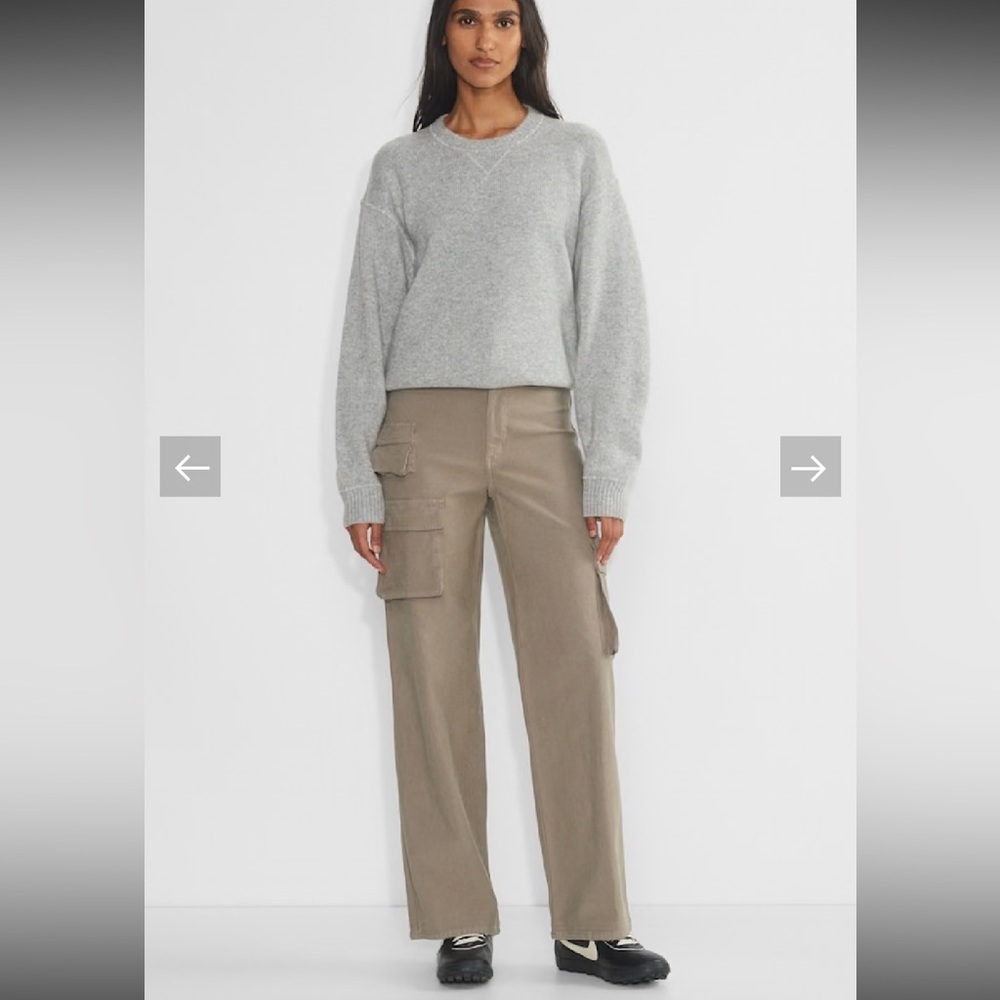 Wilfred Free Aritzia Picture Cargo Stretch khaki Pant Women’s Size 12 NWOT